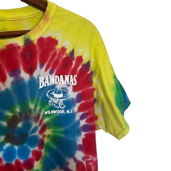 Dynamite Bandanas Wildwood Peace Love Tacos Tie Dye Tee - Picture 3 of 5